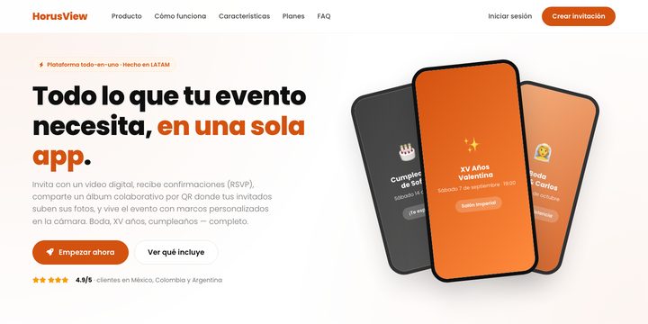 HorusView — Plataforma de Eventos