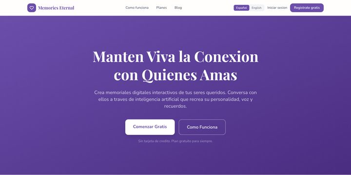 Memories Eternal — Memoriales Digitales
