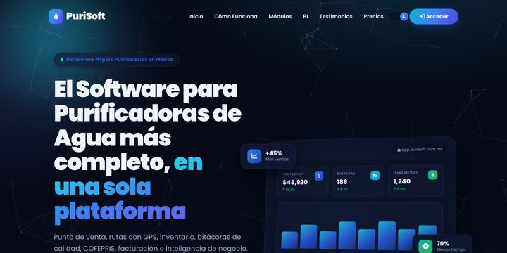 PuriSoft — ERP para Purificadoras